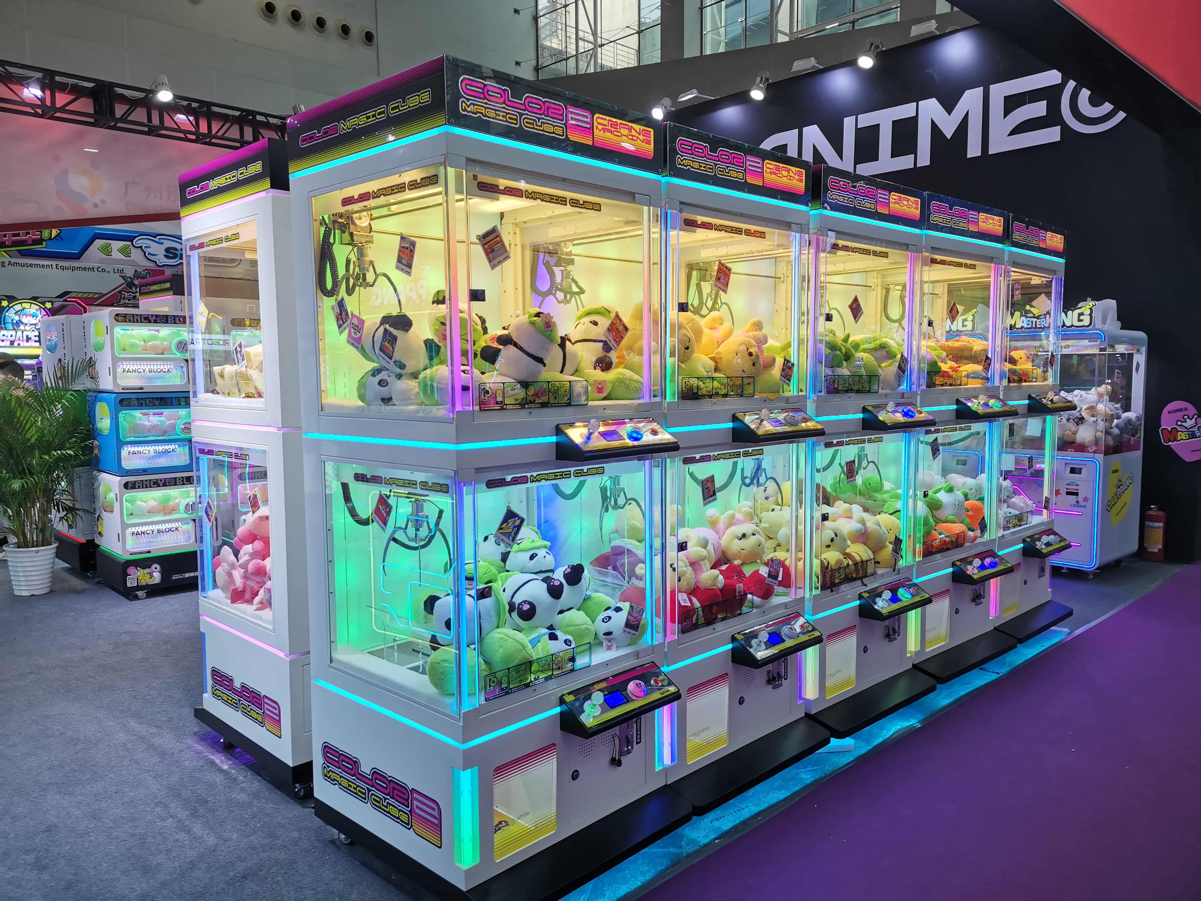 COLOR MAGIC CUBE (HD Screen) Claw Machine: Fun & Durable Toy Claw Machine for Arcades, Malls & Events