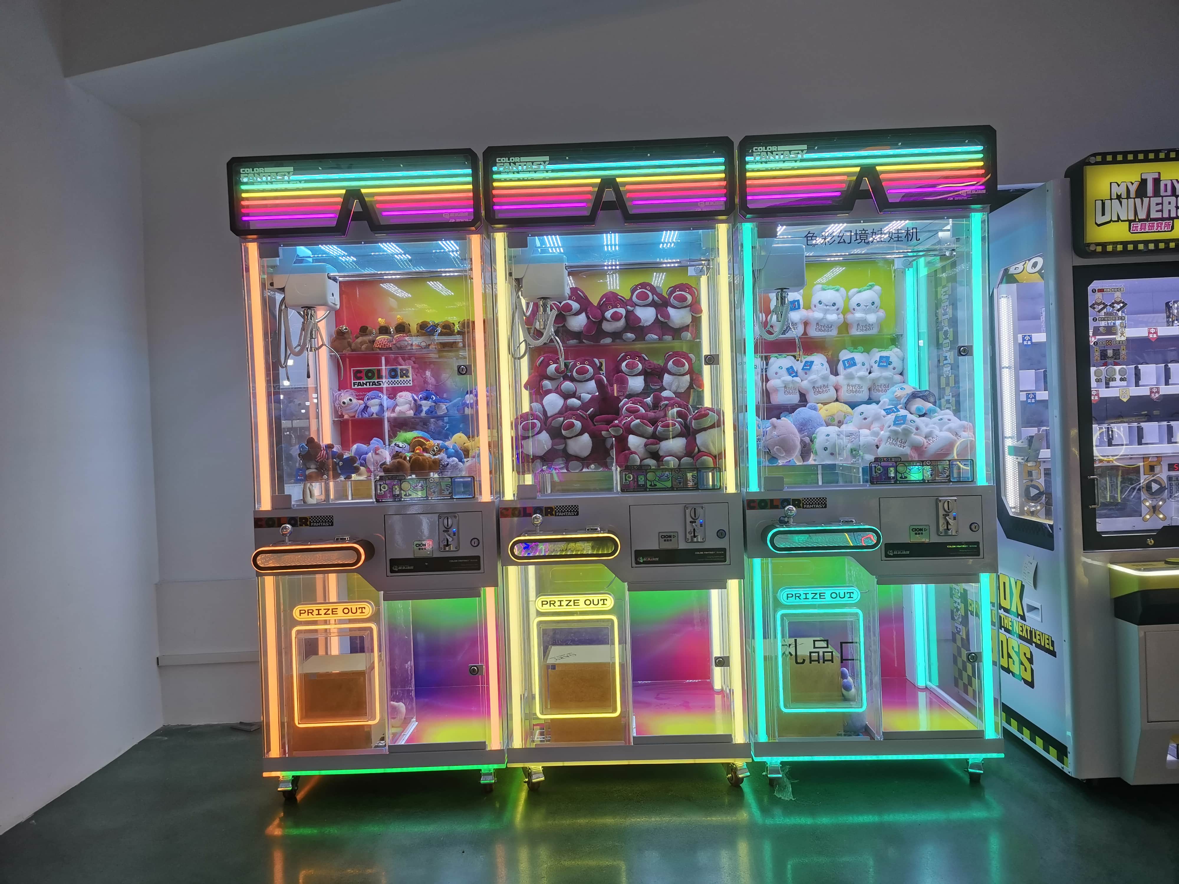 COLOR FANTASY Claw Machine: Fun & Durable Toy Claw Machine for Arcades, Malls & Events