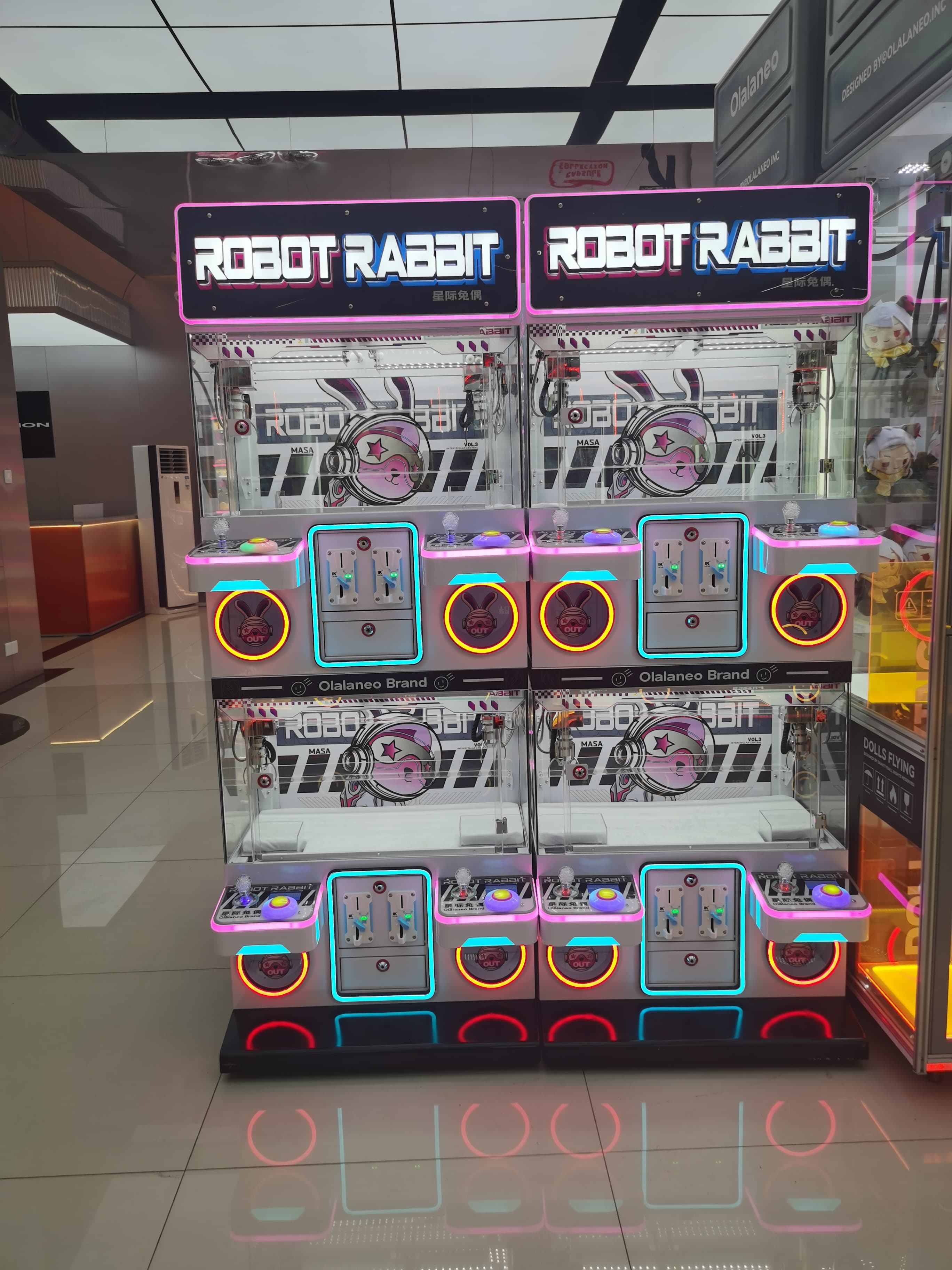 INTERSTELLAR RABBIT 2 Claw Machine: Fun & Durable Toy Claw Machine for Arcades, Malls & Events